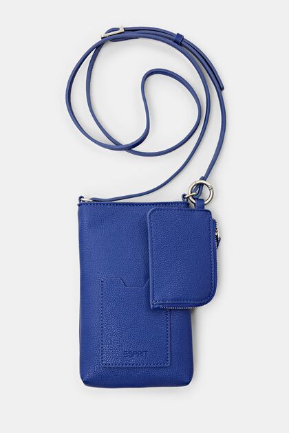Faux Leather Crossbody Phone Pouch