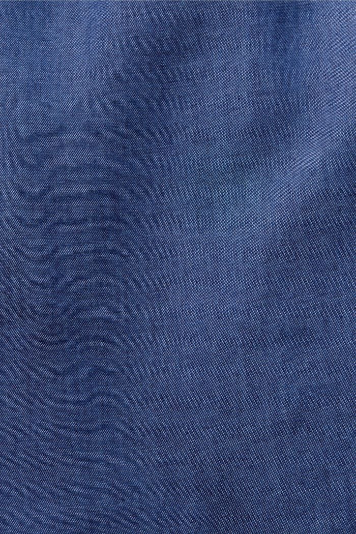 Oversized shirt blouse, TENCEL™, BLUE DARK WASHED, detail image number 6