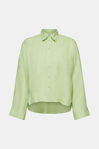 Linen Blend Shirt Blouse