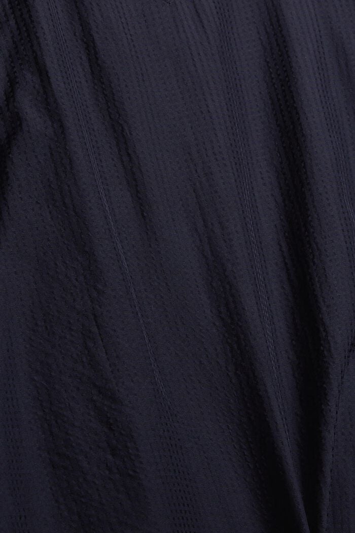 Semi-sheer pussycat bow blouse, NAVY, detail image number 4