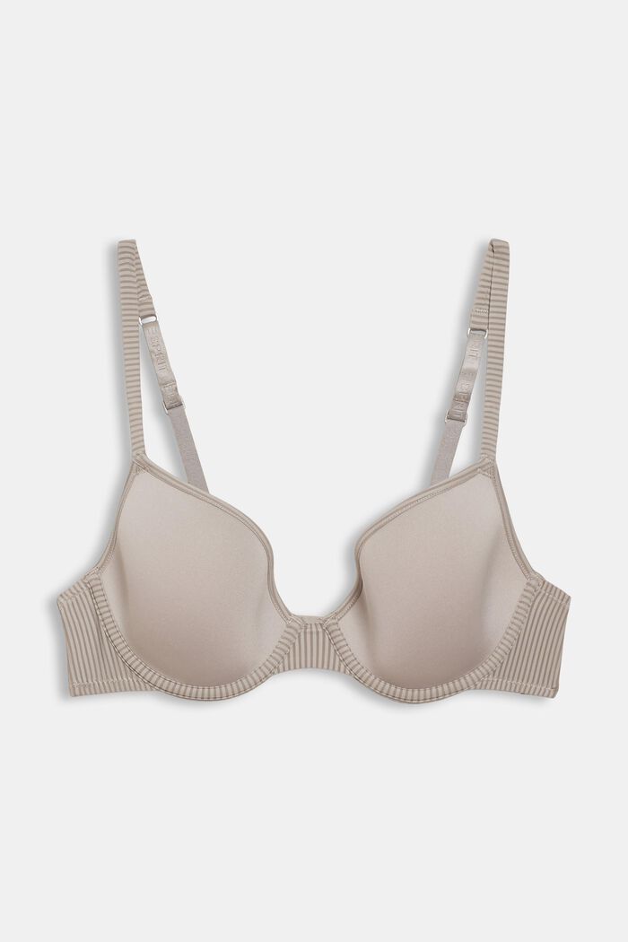 Recycled: padded underwire bra made of microfibre