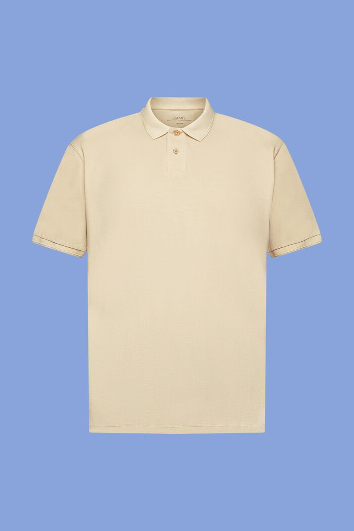 Jersey polo shirt, SAND, detail image number 6