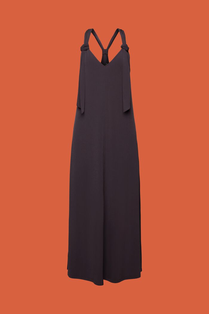 Tie-Knot Maxi Dress, ANTHRACITE, detail image number 6