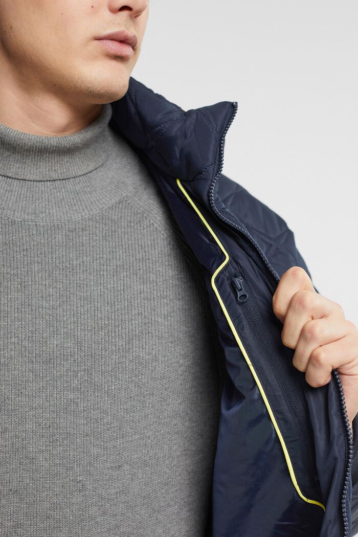 Quilted Jacket, NAVY, detail image number 4