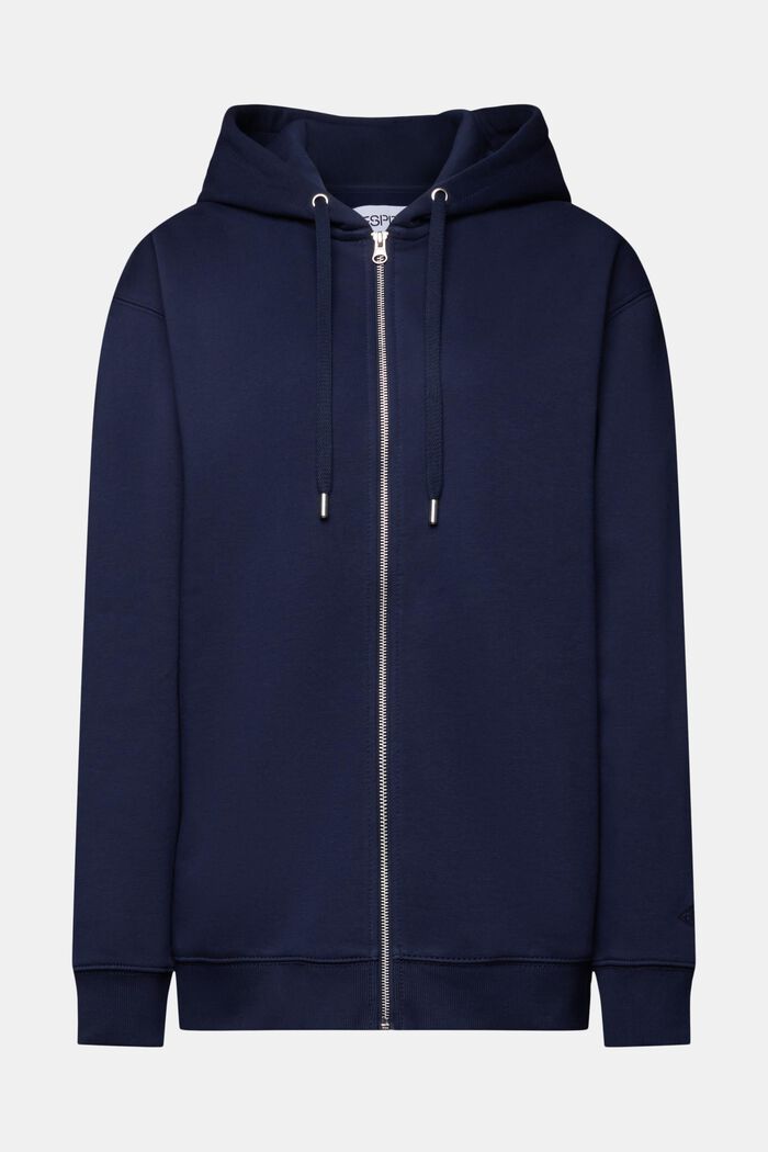 Recycled: oversized zipper hoodie, NAVY, detail image number 6