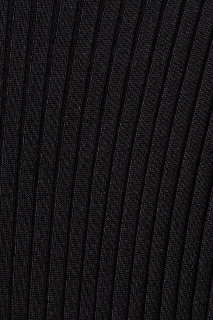 Rib-Knit Maxi Dress, BLACK, detail image number 5
