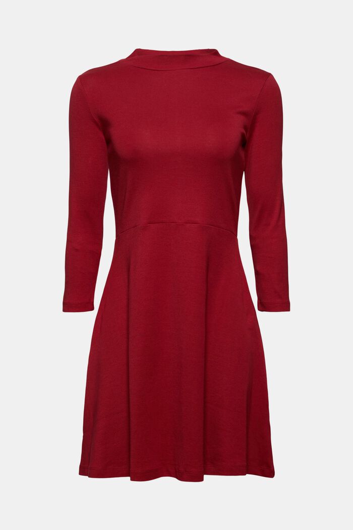 Jersey dress made of 100% organic cotton, DARK RED, detail image number 5