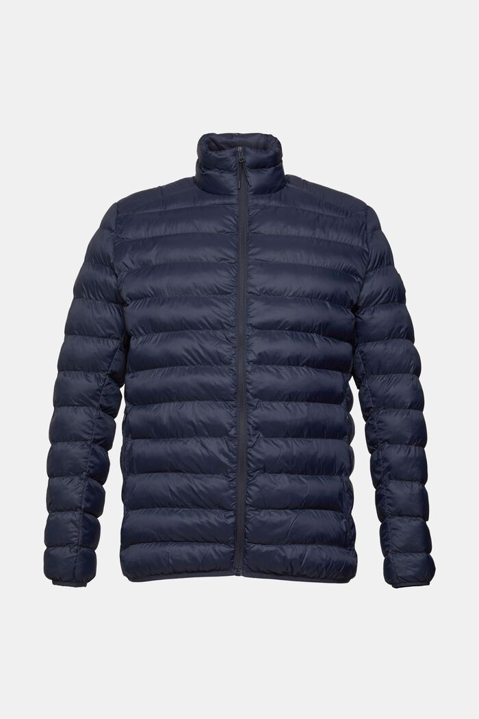 Quilted jacket with high neck, NAVY, detail image number 5