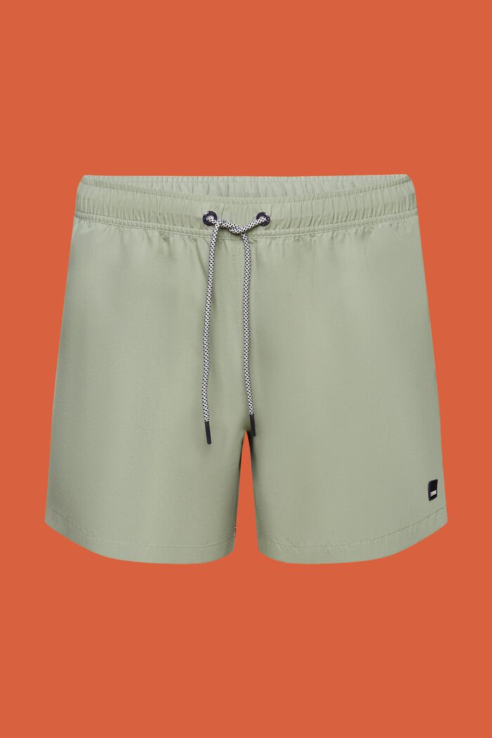 Solid swimming shorts, EMERALD GREEN, detail image number 5