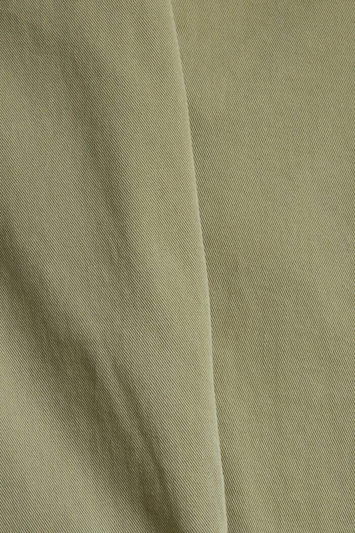 Stretch trousers with zip detail, LIGHT KHAKI, detail image number 4