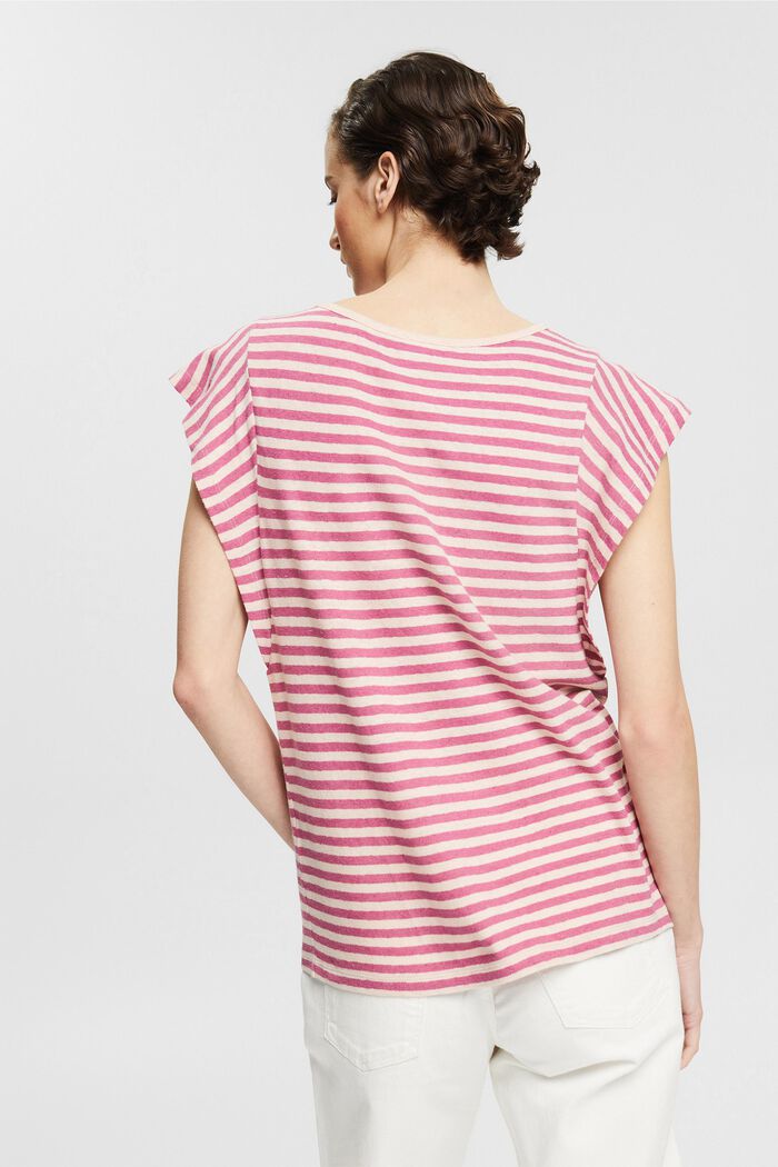 With linen: striped T-shirt , NUDE, detail image number 3