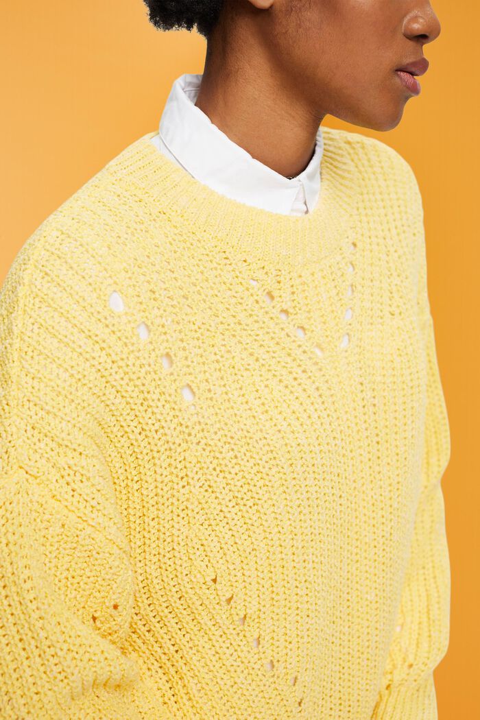 Cable knit jumper, LIGHT YELLOW, detail image number 2