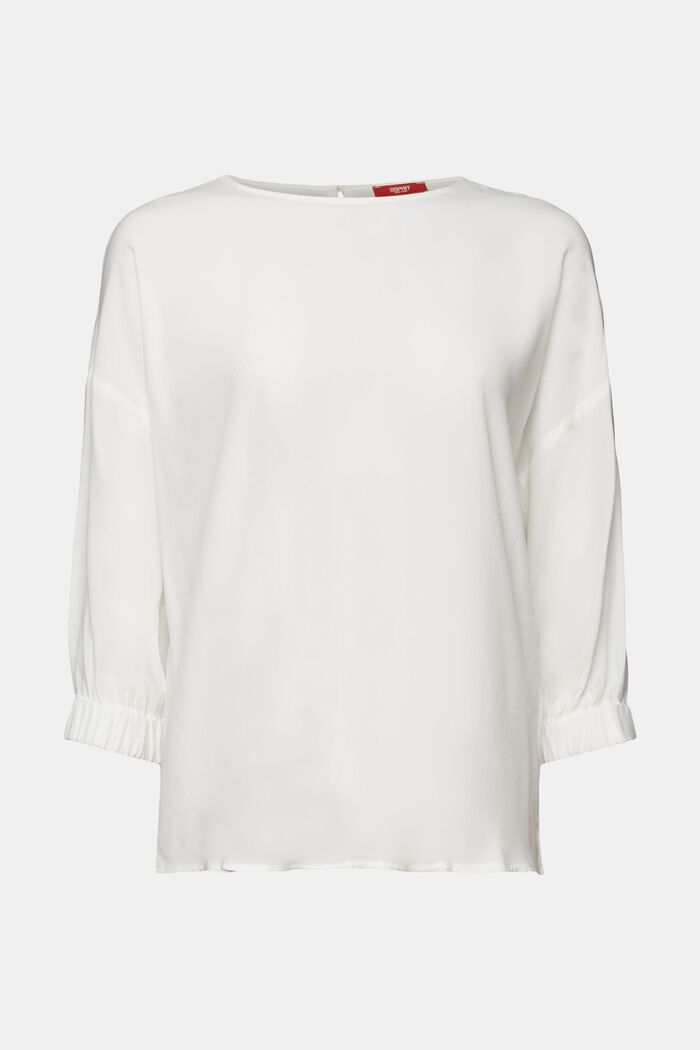 Loose Fit Blouse, OFF WHITE, detail image number 6
