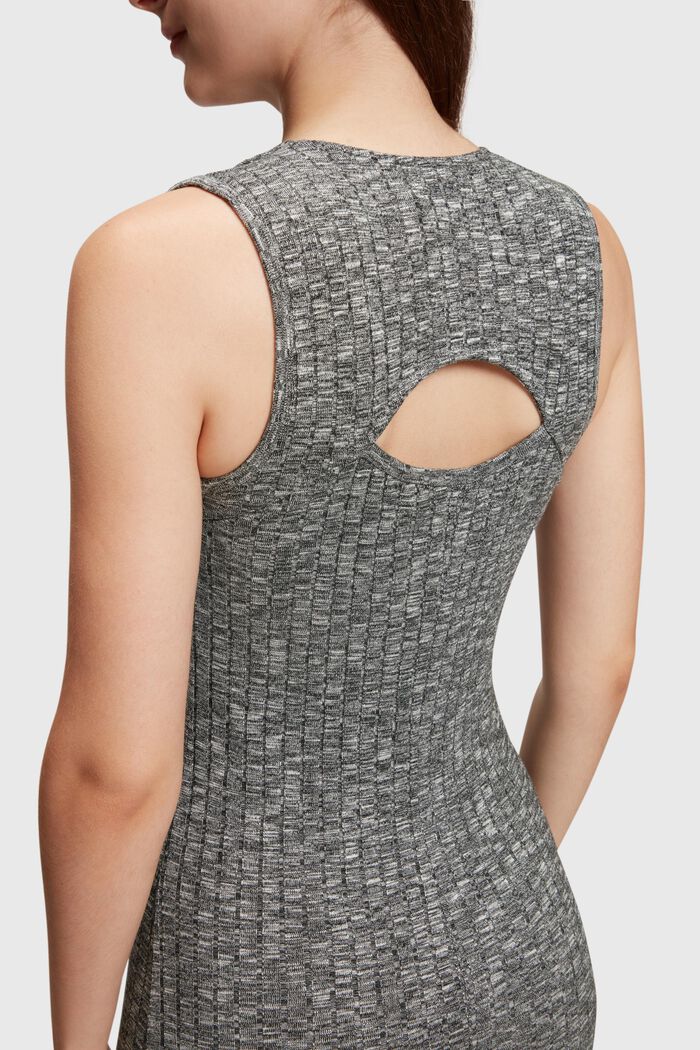 Space dye sleeveless dress, ANTHRACITE, detail image number 2