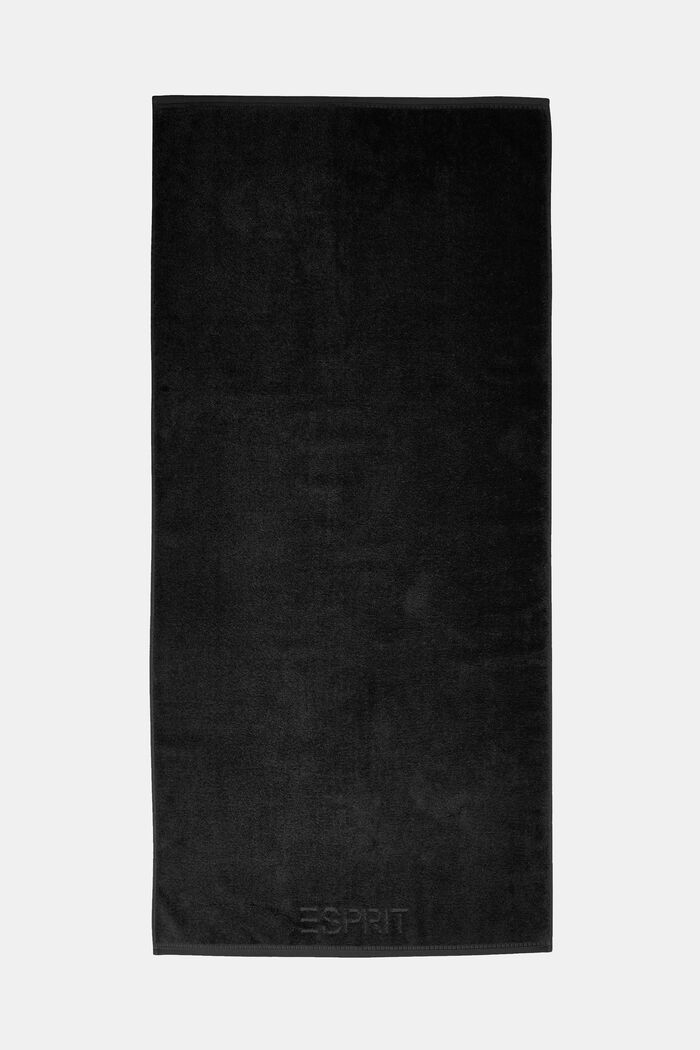Terry cloth towel collection, BLACK, detail image number 4
