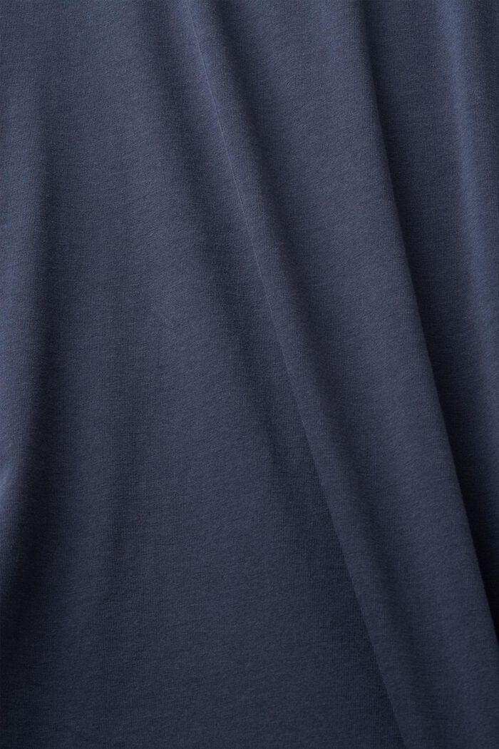 Jersey crewneck t-shirt, 100% cotton, PETROL BLUE, detail image number 5