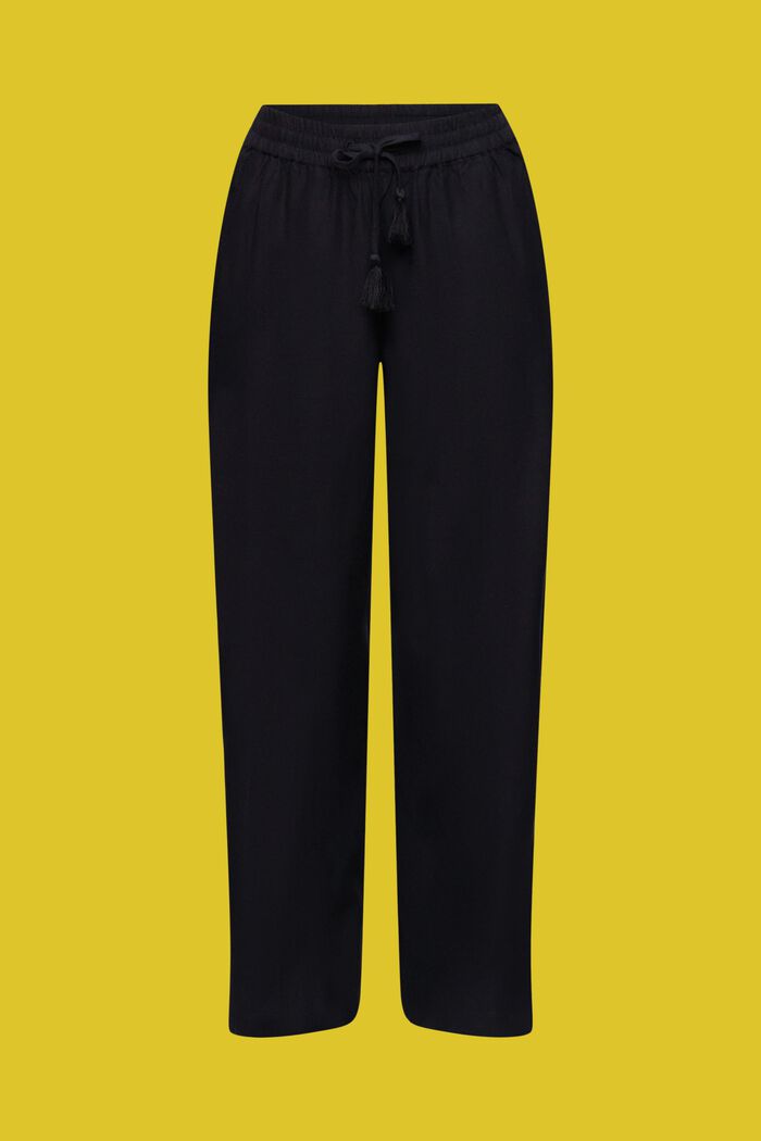 Lightweight beach trousers, BLACK, detail image number 4