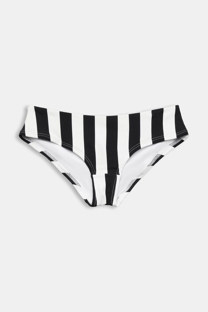 Hipster Striped Microfiber Shorts, NEW BLACK, detail image number 4