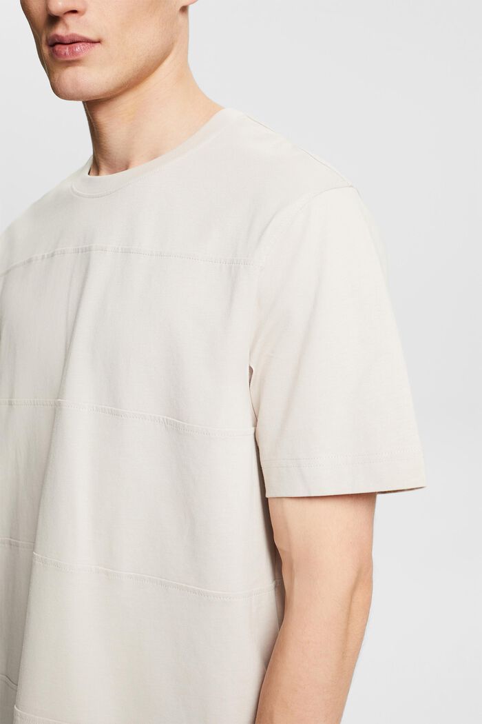 Organic Cotton Long-Sleeve T-Shirt, LIGHT BEIGE, detail image number 3
