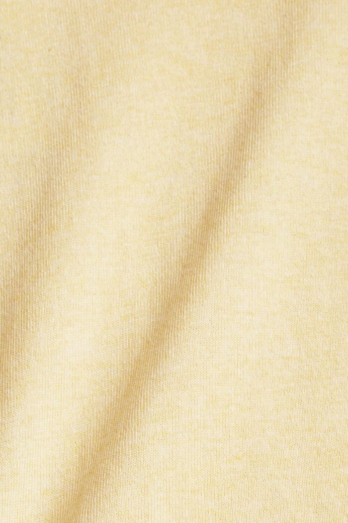 Hooded jumper, 100% cotton, DUSTY YELLOW, detail image number 1