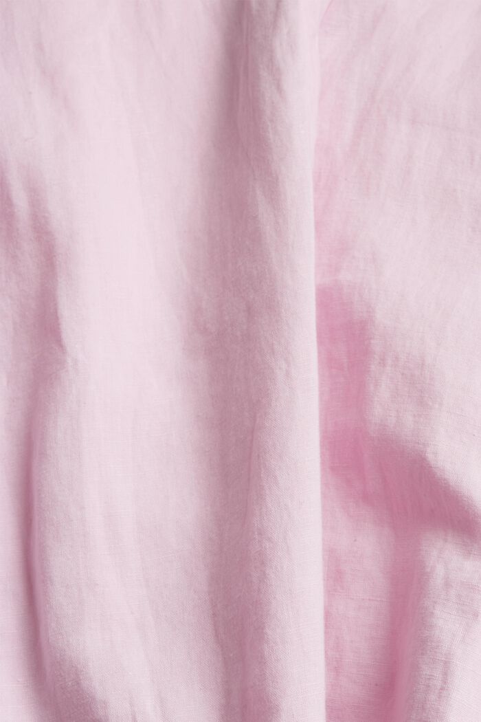 Linen blend oversized blouse, PINK, detail image number 1