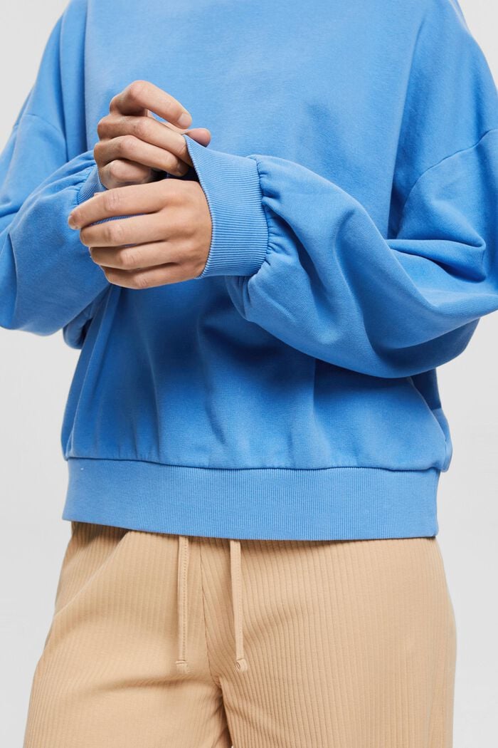 Blended cotton sweatshirt, INK, detail image number 2