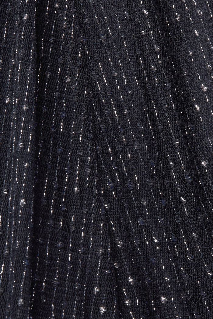 Midi skirt with glitter effect, NAVY, detail image number 4