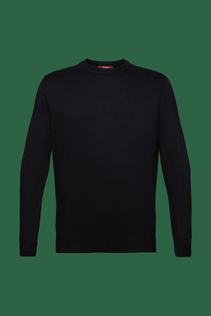 Crewneck Knit Sweater, ANTHRACITE, detail image number 6