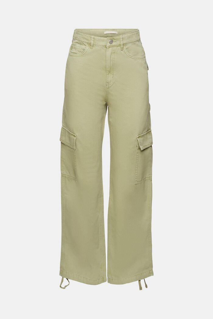 Cotton cargo trousers, LIGHT KHAKI, detail image number 6