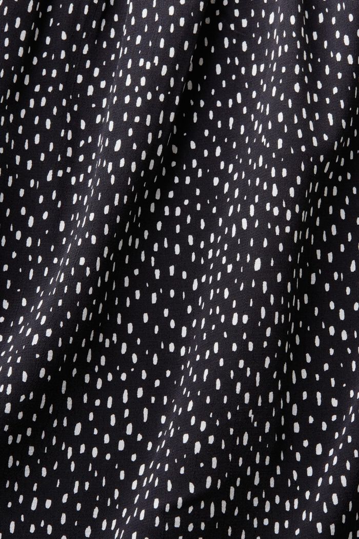 Patterned dress, LENZING™ ECOVERO™, BLACK, detail image number 5