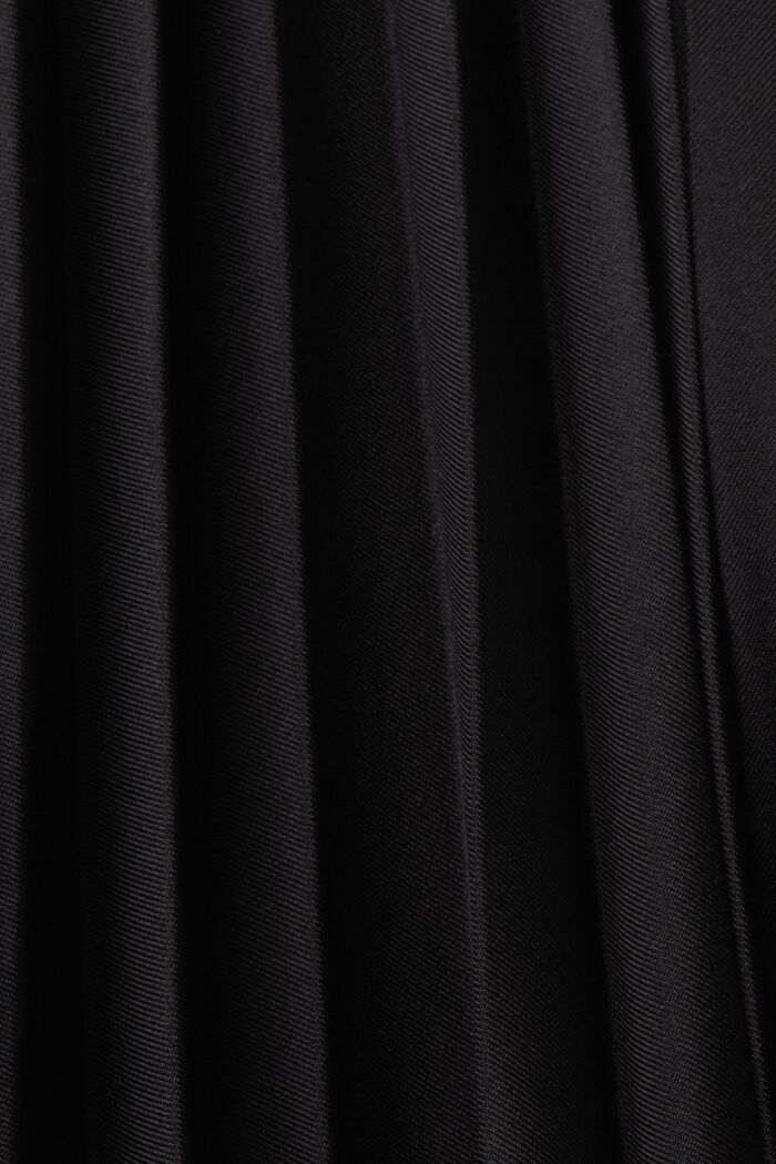 Pleated midi skirt, BLACK, detail image number 5