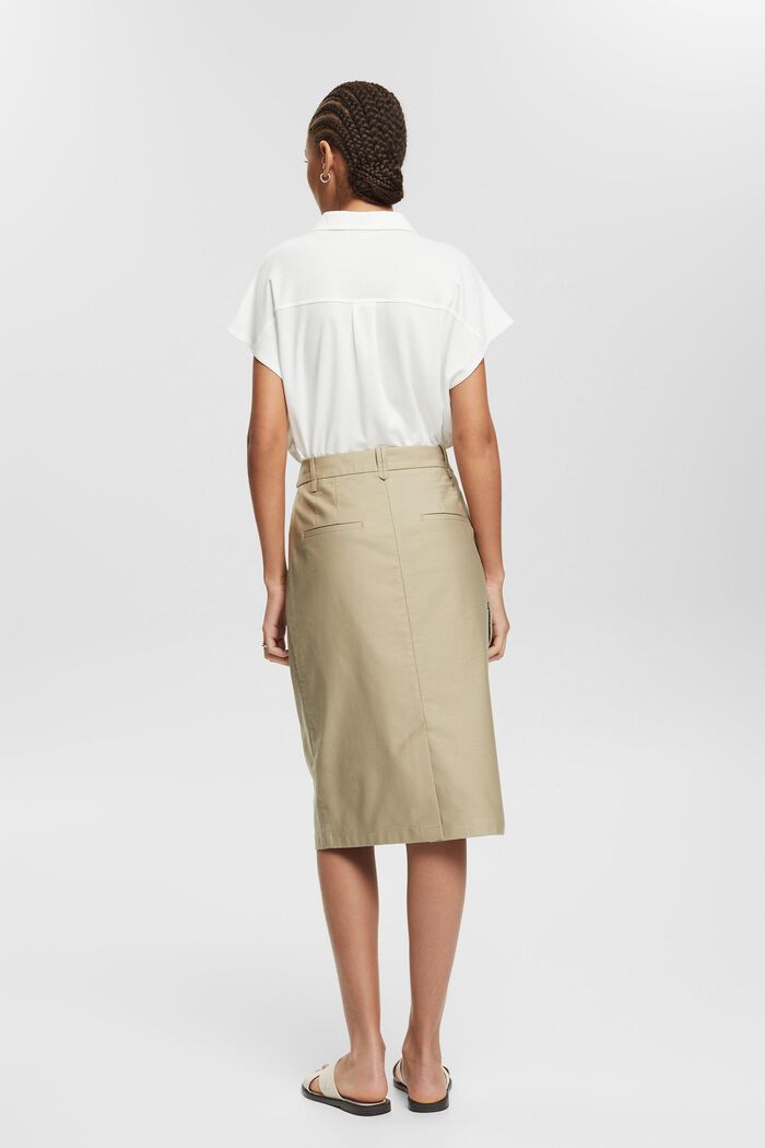 Cargo-style midi skirt, PALE KHAKI, detail image number 3