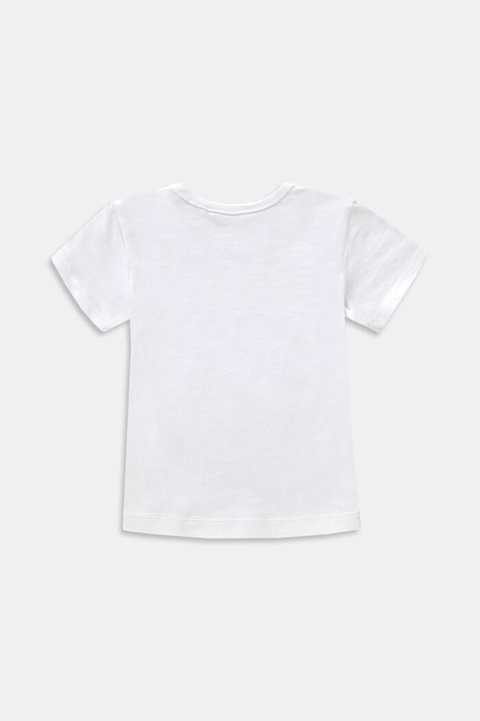 Graduated colour T-shirt, 100% organic cotton, WHITE, detail image number 1