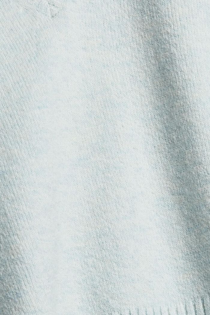 With wool: boxy jumper, PASTEL BLUE, detail image number 4