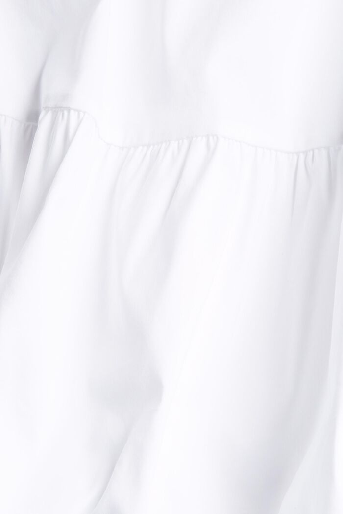 Flounce dress, LENZING™ ECOVERO, WHITE, detail image number 4