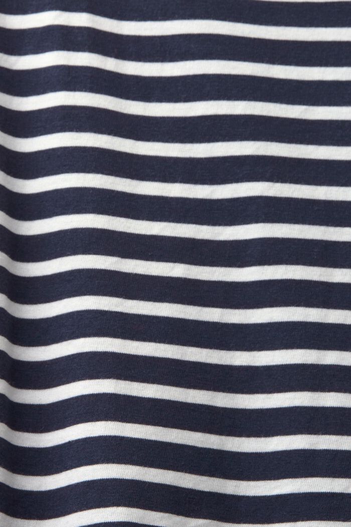 Striped Sleeveless Nightshirt, NAVY, detail image number 4