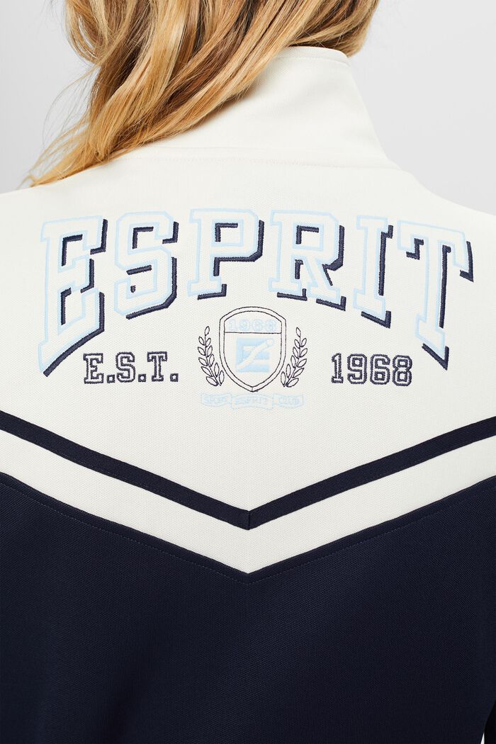 Two-Tone Track Jacket, NAVY, detail image number 4