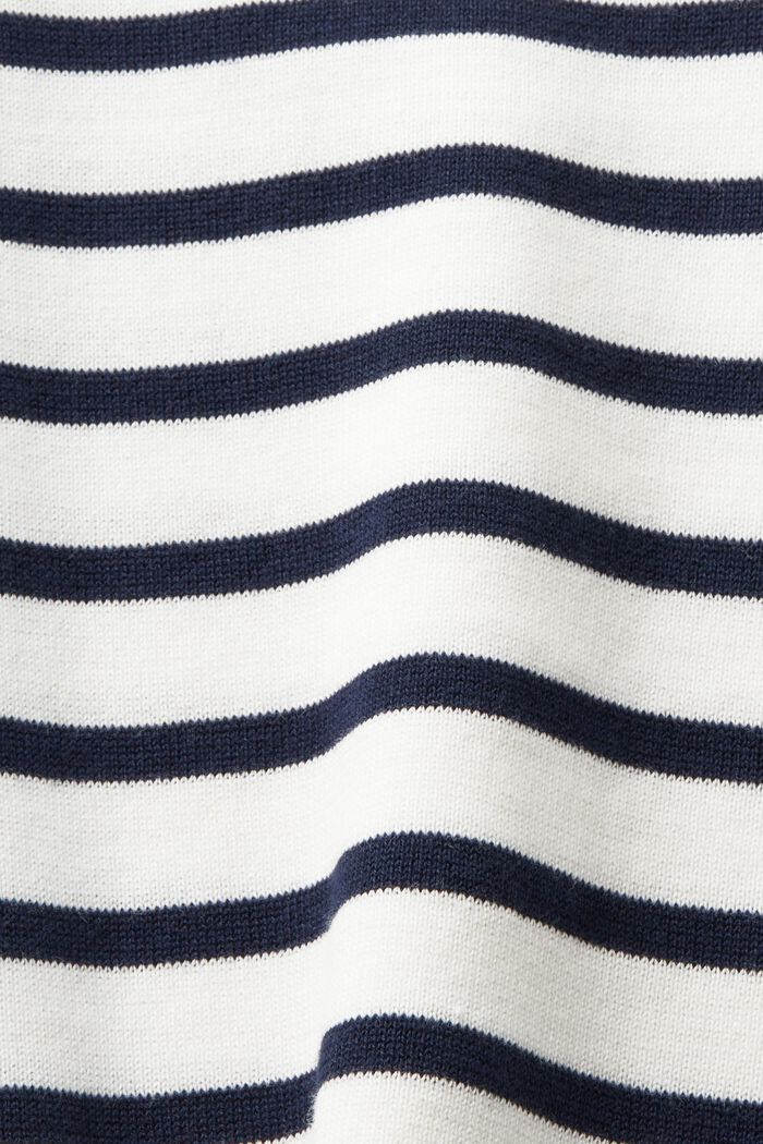 Striped Crewneck Sweatshirt, OFF WHITE, detail image number 5