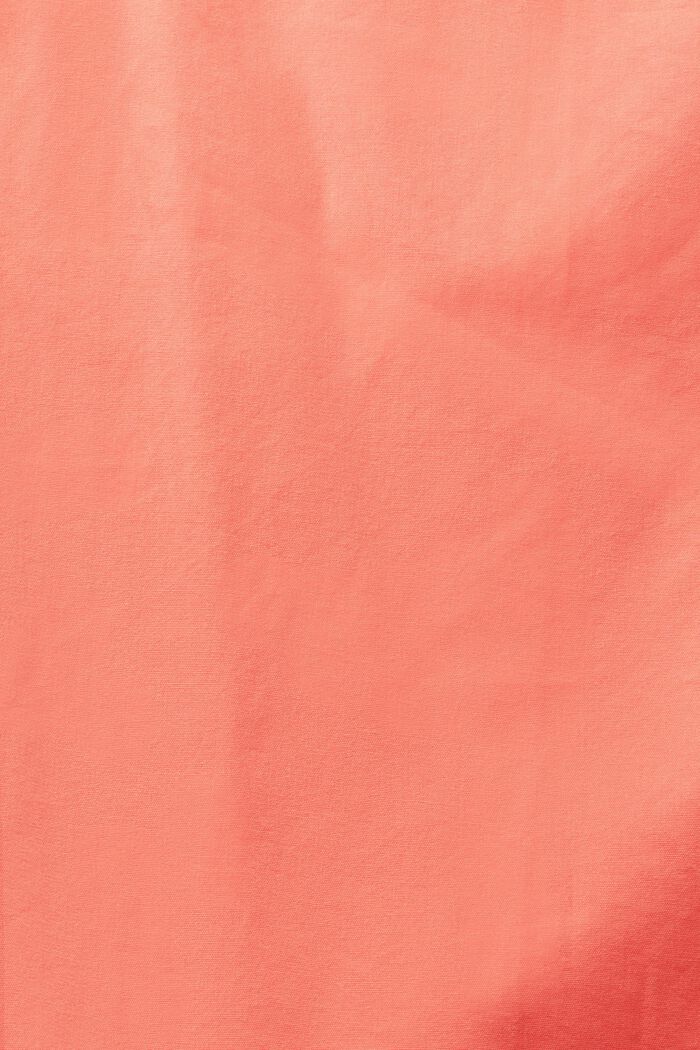 Cotton-Poplin Shirt, CORAL RED, detail image number 4