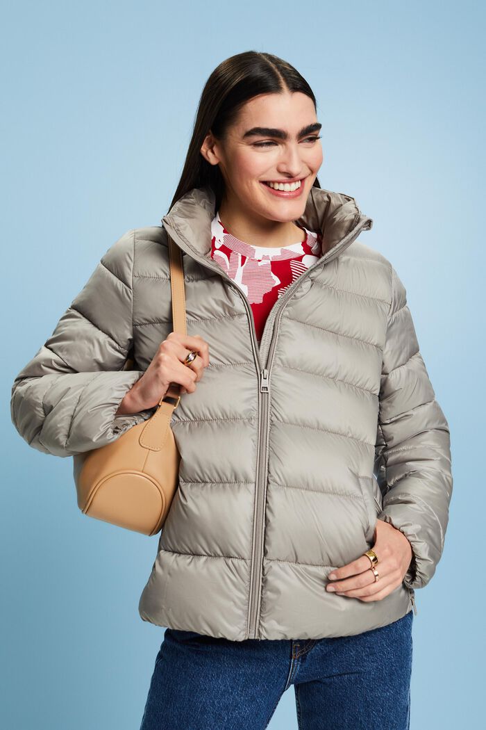 Puffer Jacket, LIGHT TAUPE, detail image number 0
