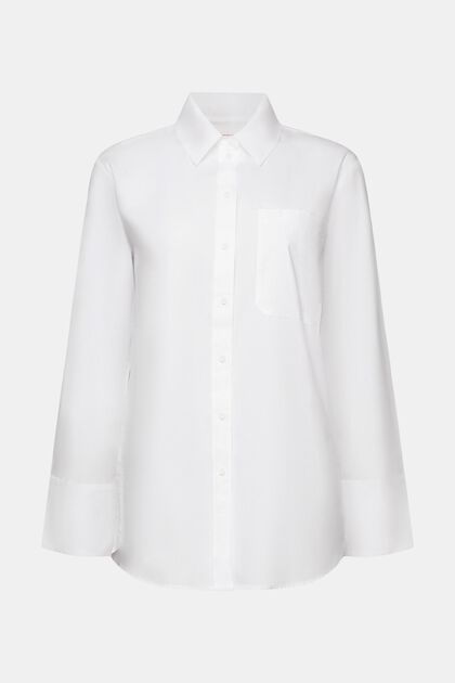 Loose fit shirt blouse, 100% cotton