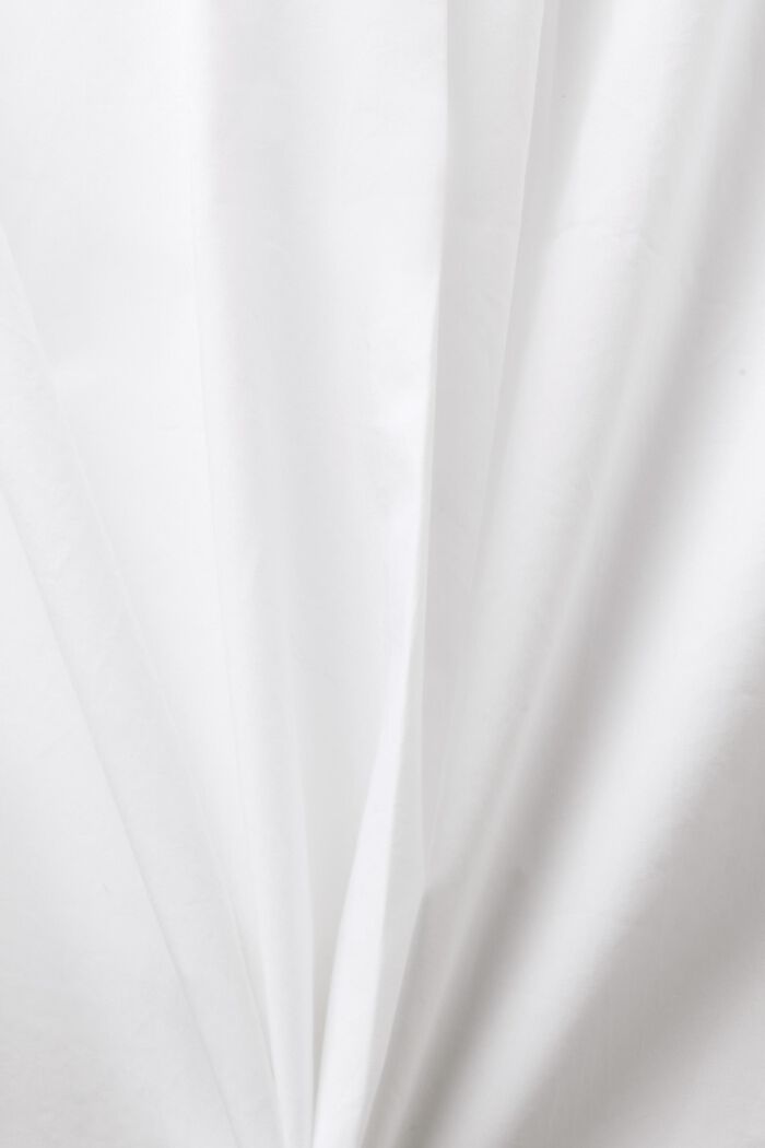 Sleeveless Poplin Blouse, WHITE, detail image number 4