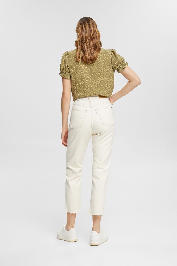 Containing TENCEL™: Cropped jeans, LIGHT BEIGE, detail image number 3