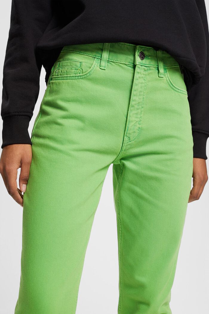 Mom fit twill trousers, GREEN, detail image number 2