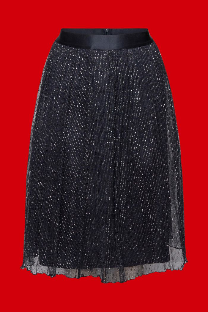 Midi skirt with glitter effect, NAVY, detail image number 5