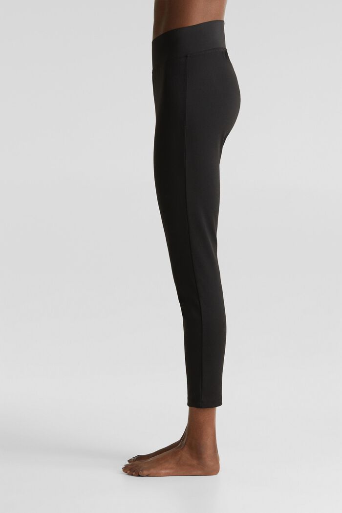 Ankle-length leggings with a comfy waistband, BLACK, detail image number 1
