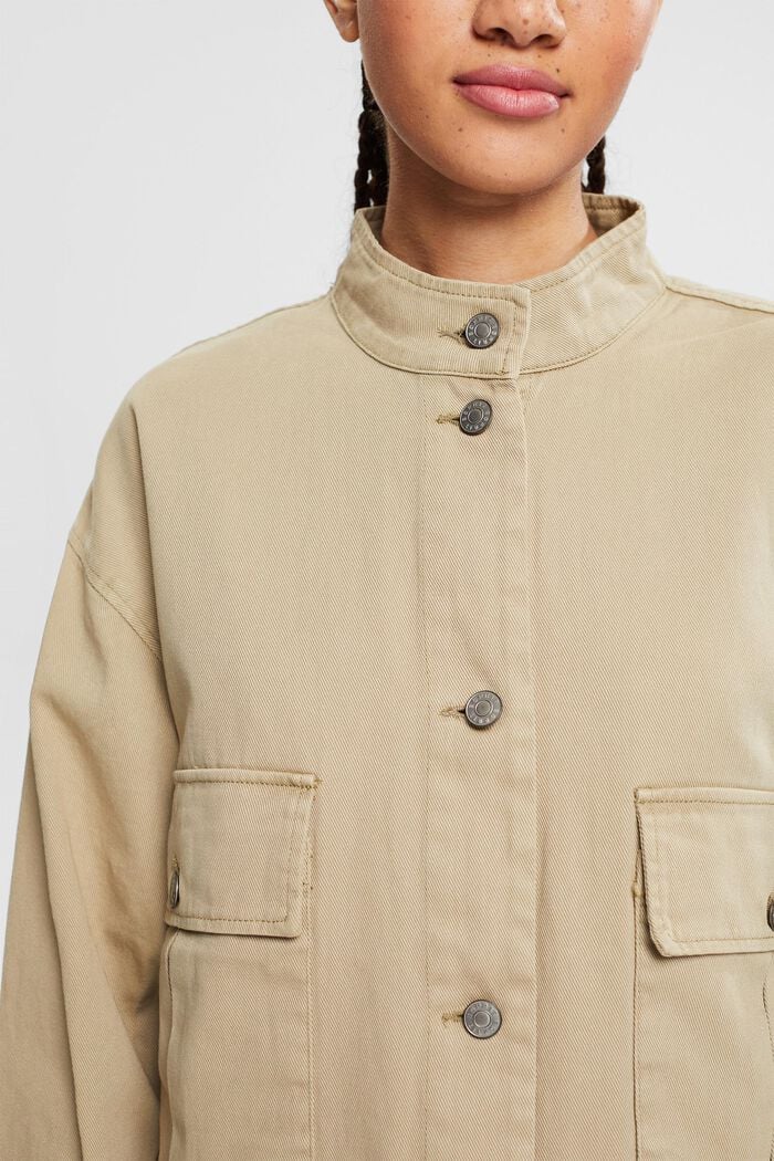 Cotton jacket, PALE KHAKI, detail image number 2