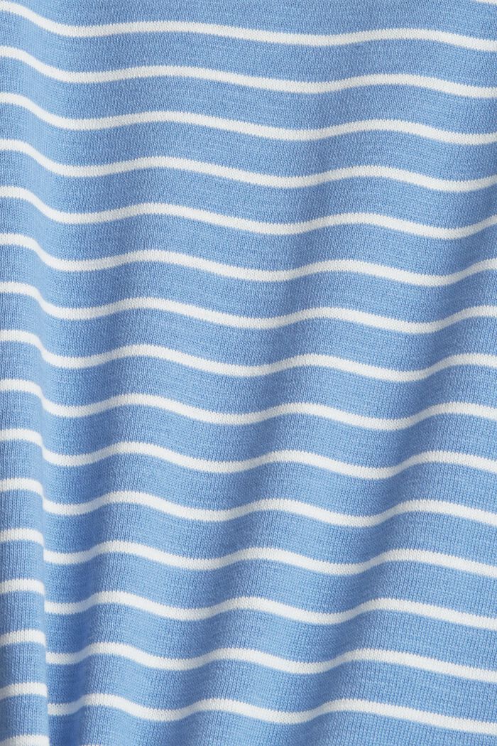 Striped T-shirt, 100% cotton, LIGHT BLUE LAVENDER, detail image number 4