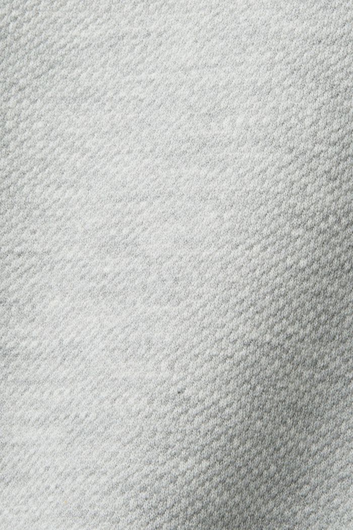 Fleece Mesh Logo Sweatshirt, LIGHT GREY, detail image number 5