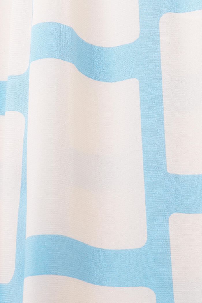 Printed Wide Leg Pants, LIGHT TURQUOISE, detail image number 6
